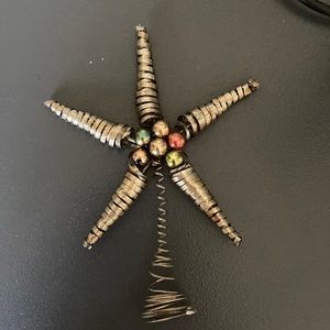 Anthropologie metal mini tree topper